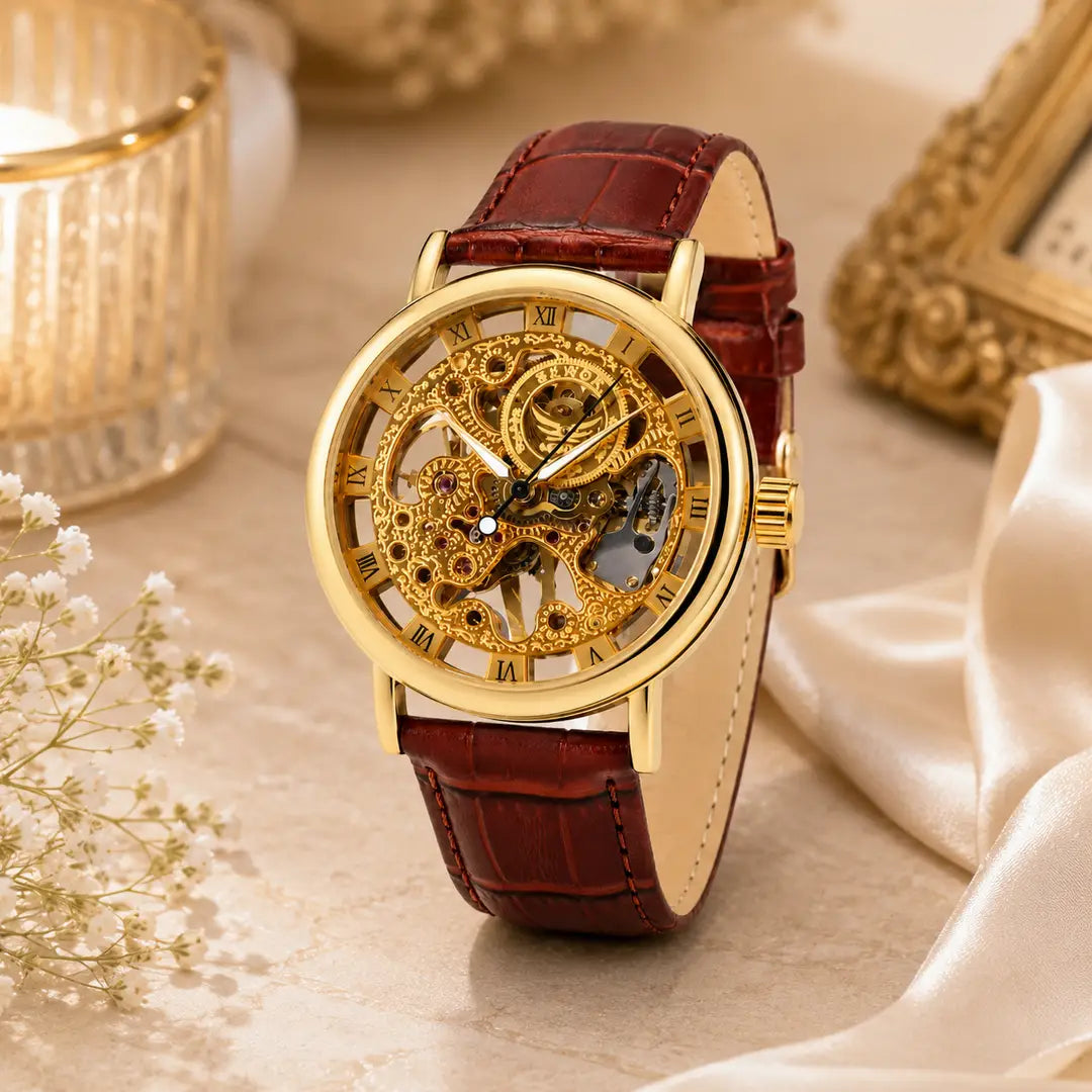 •  Material: Leather
•  Pattern: Textured Strap
•  Gender: Men's, Unisex
•  Watch Case Shape: Round
•  Display Format: 12-Hour Format
•  Product Feature: Comfortable Daily Wear, Skin Friendly Strap, Lightweight Design
•  Width: Cm
•  Number Of Pieces: 1 P